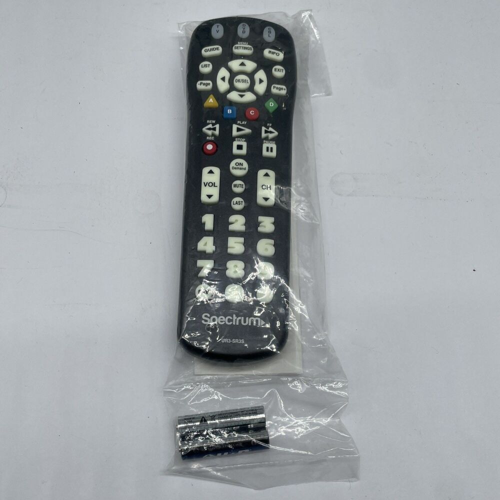 Spectrum Cable TV Universal Remote UR3-SR3S OEM w/Manual NEW IN PACKAGE
